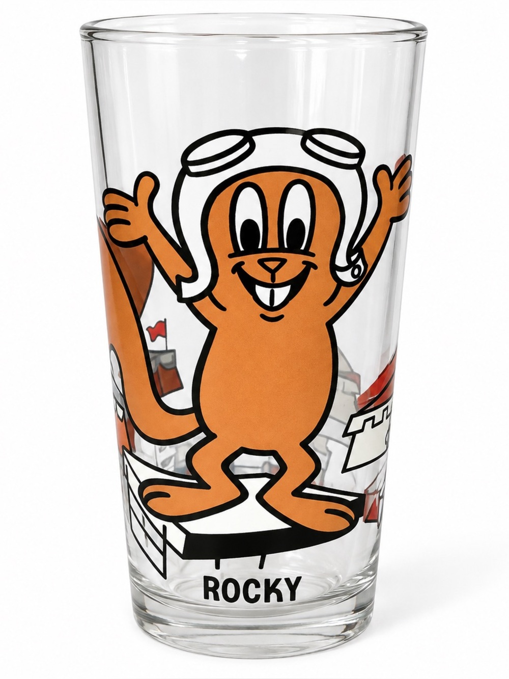 Vintage 70's  Rocky Squirrel — Pepsi Collector Series Glass